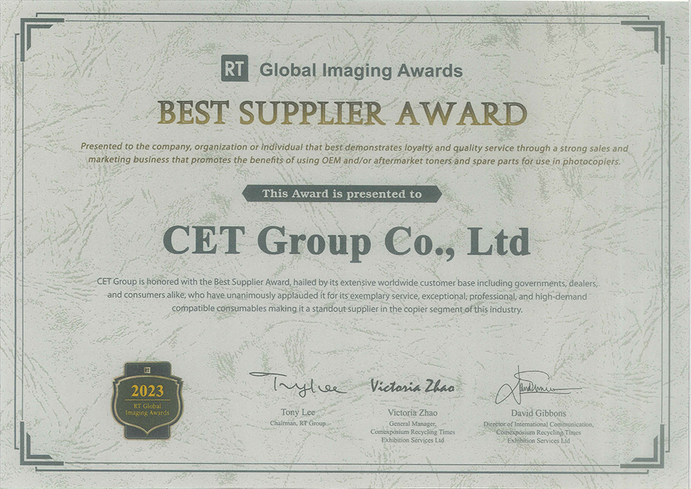 CET Receives Prestigious Best Supplier Award at 2023 Zhuhai RemaxWorld